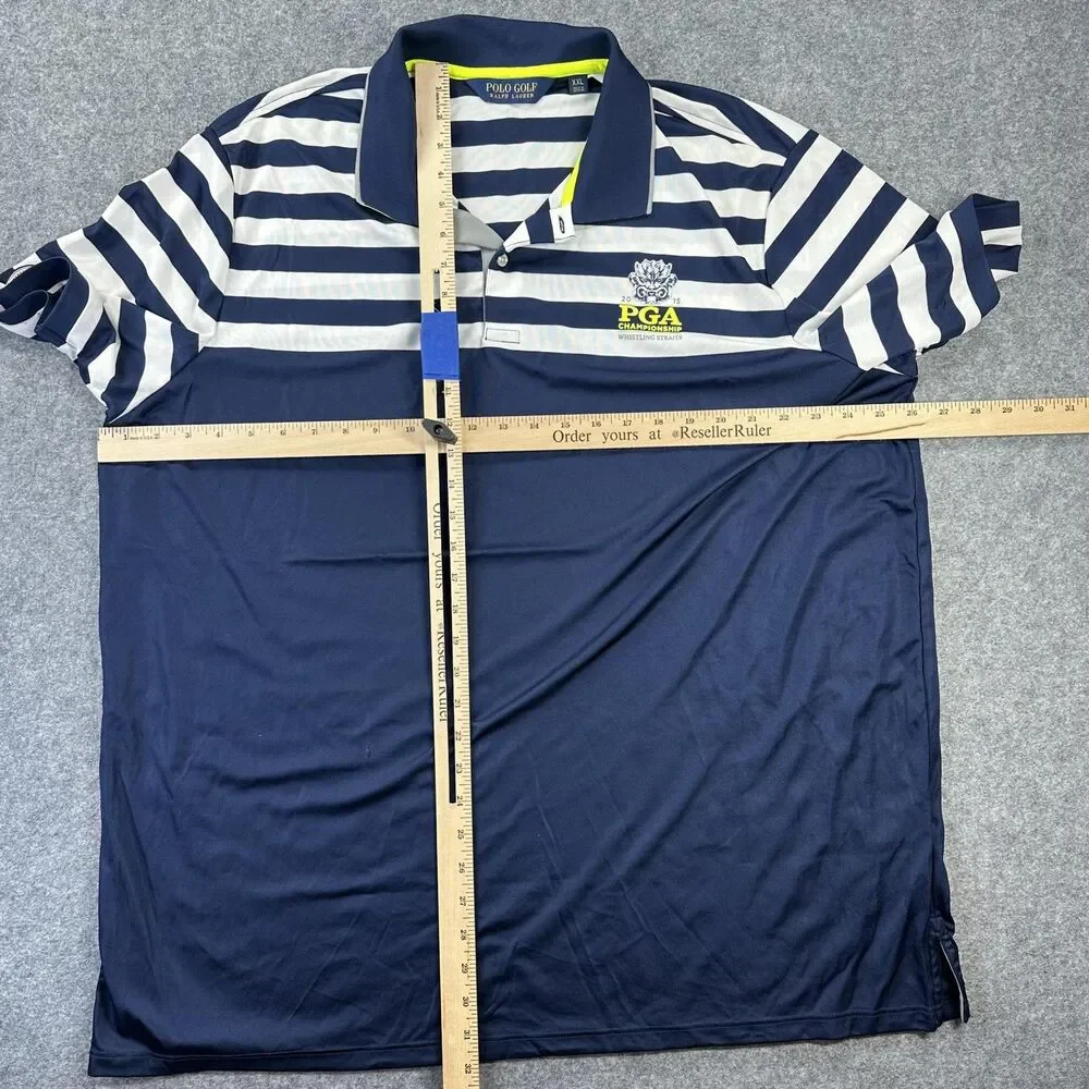 2015 PGA Championship Whistling Straits Shirt Mens 2XL Blue Golf Ralph Lauren